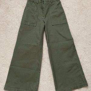 Green Wide Leg Pants